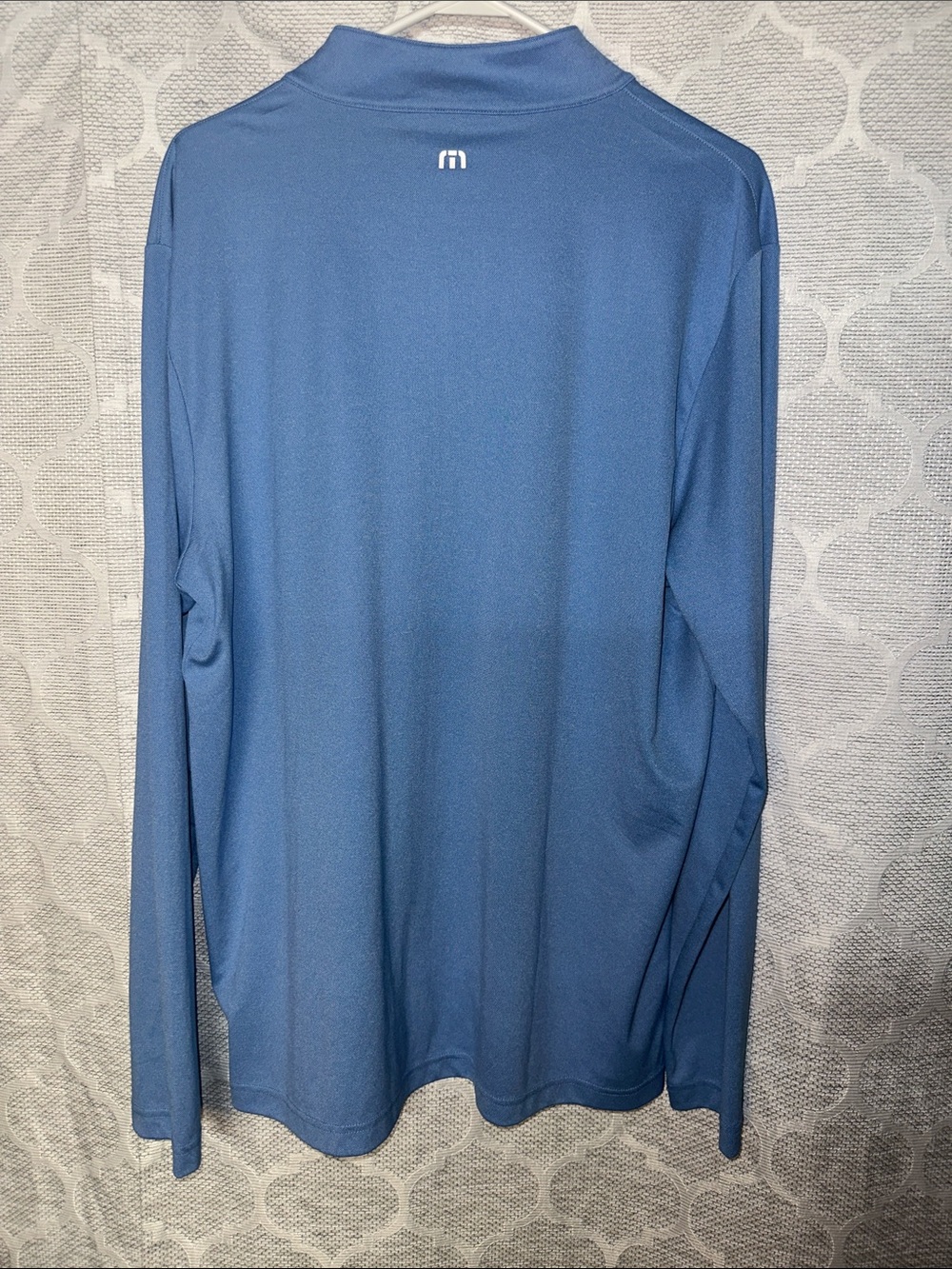 TravisMathew Men's 1/4 Zip Pullover Golf Jacket Sweater Steel Blue XL - Picture 6 of 8